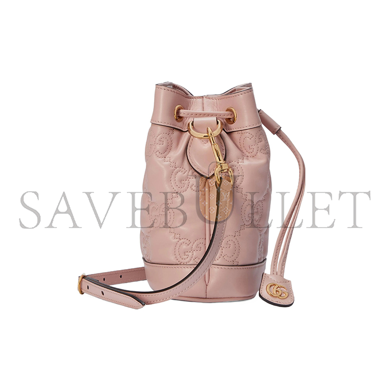 GUCCI GG MATELASSÉ MINI BUCKET BAG ‎728231 (20*16*9.5cm)
